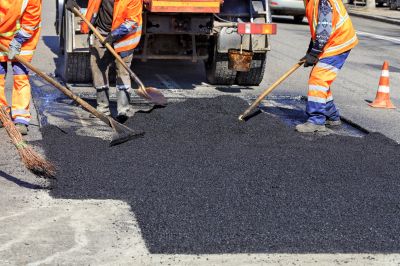 Local Road Asphalt Repair pros at work